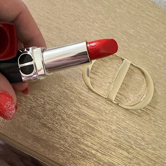 Rouge Dior Lipstick Shade Satin Balm 999 NEW Refillable Case No Box - Picture 9 of 9